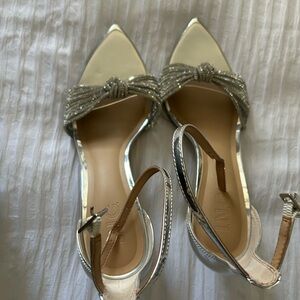 Elegant Silver Women's Shoes